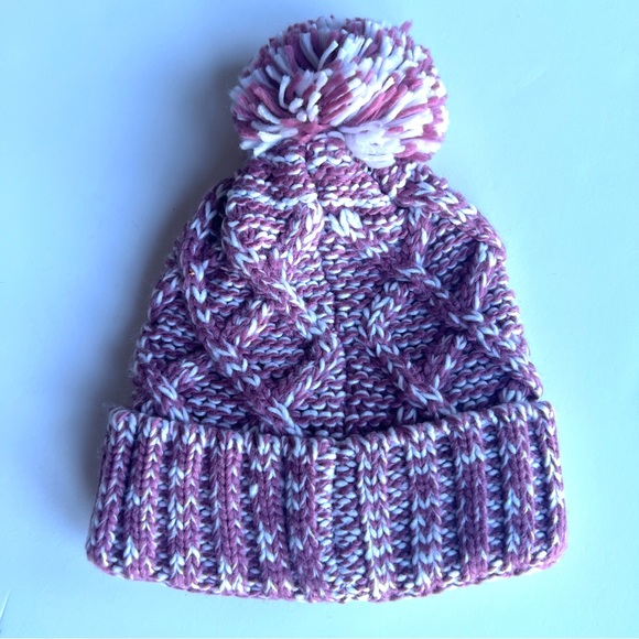 FREE COUNTRY WOMEN’S KNIT CUFFED BEANIE WITH FAUX FUR POM POM (NWOT) SIZE O/S - Picture 3 of 4